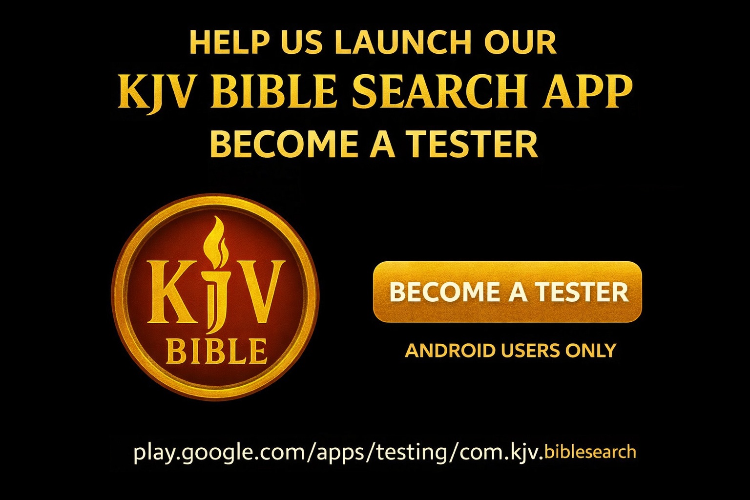 Join KJV Bible Search Tester Group